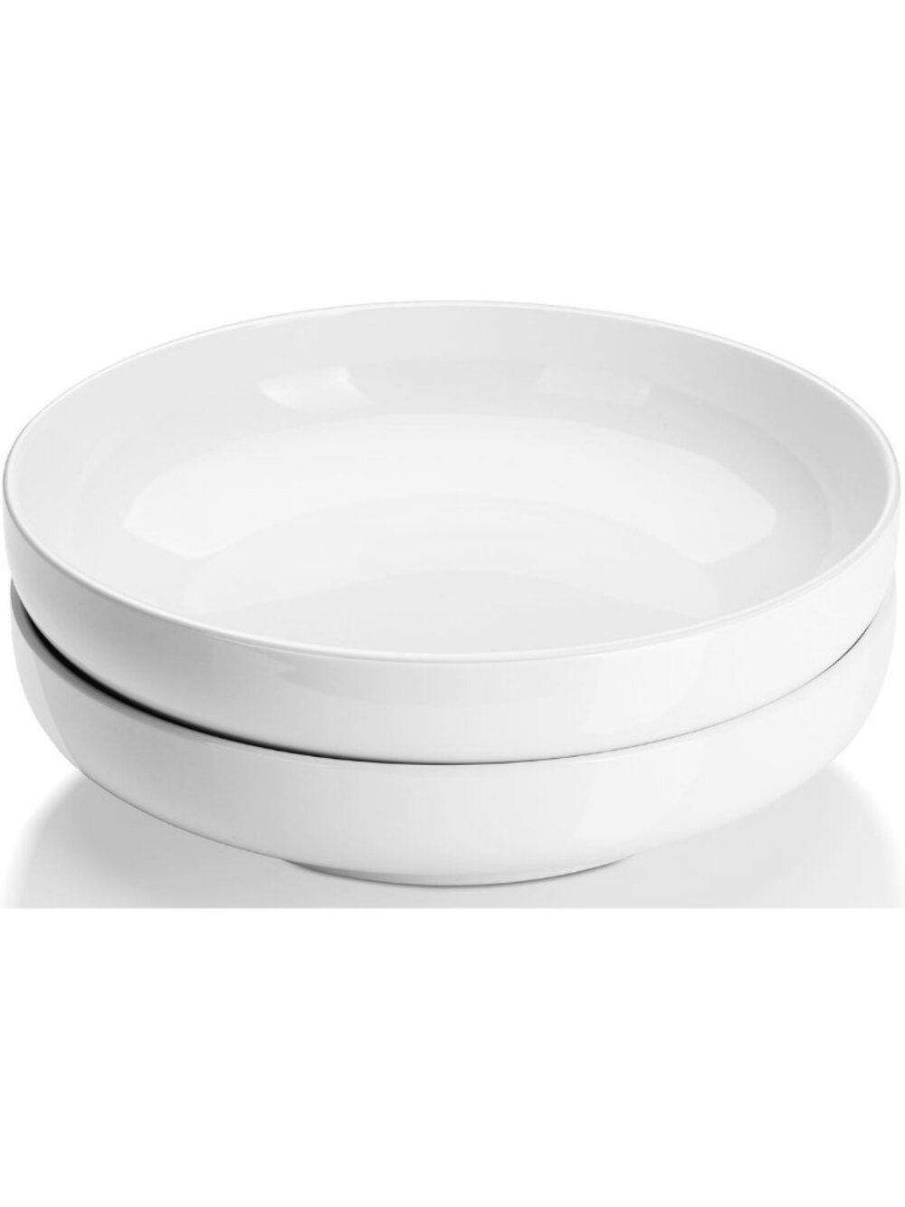 Large 10'' Ceramic Pasta & Salad Bowls Set of 2 - Perfect for Entertaining!